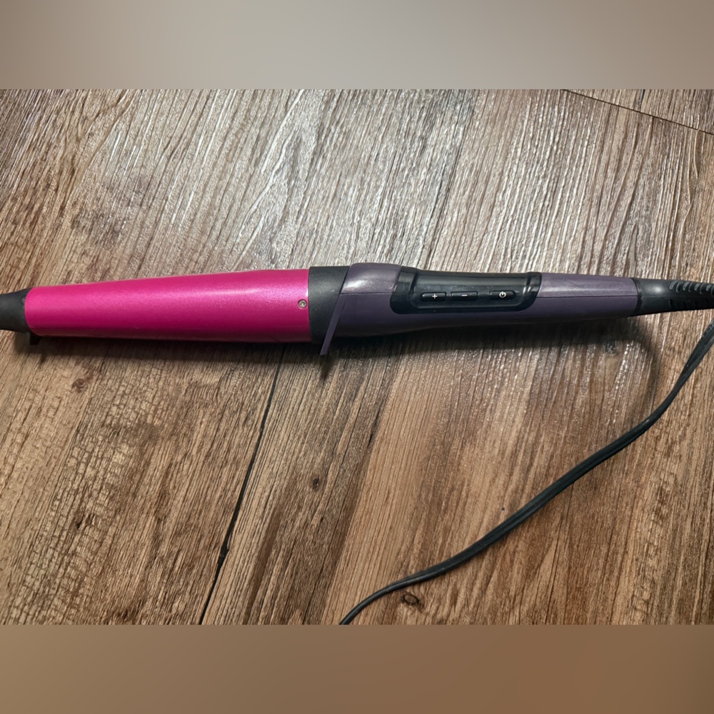 Pink and Purple Hair Curling Wand